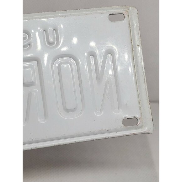 U.S.A. Norma Personalized Mini Bike License Plate – White & Red Collectible - Picture 9 of 10